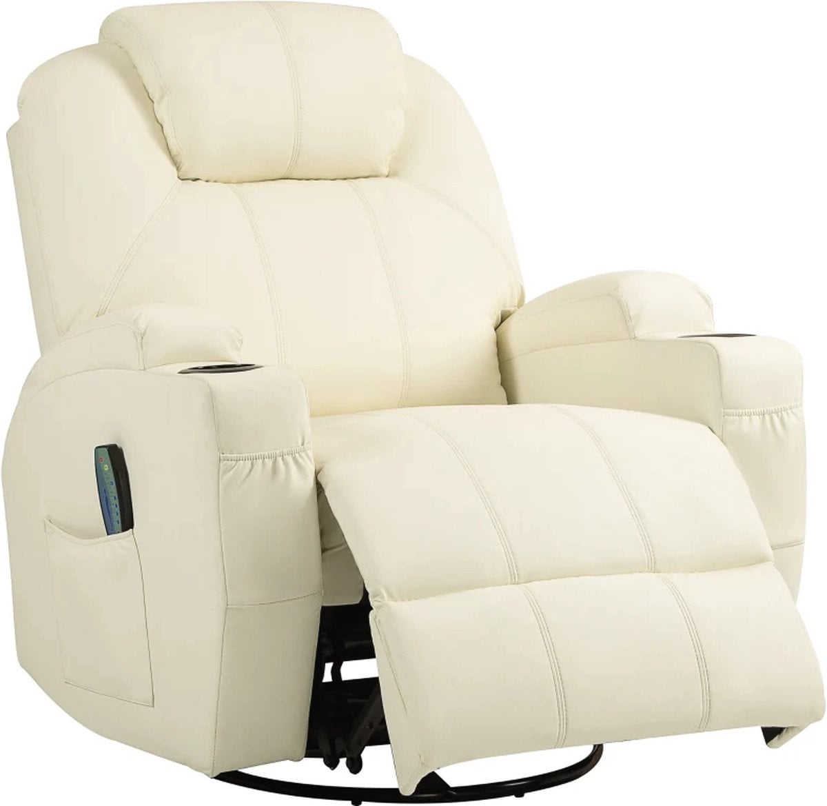 GranMaison Massagestoel Relaxfauteuil Crèmewit