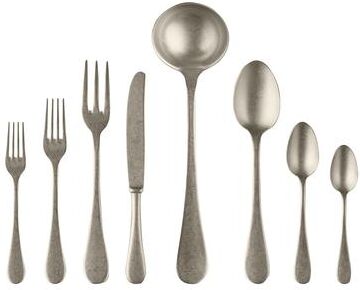 Mepra Vintage Pewter Flatware Set - 43 Pieces