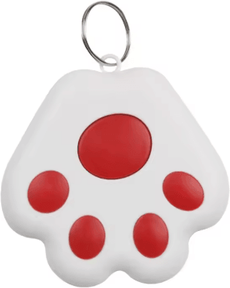 Inspire Picks Cat Paw Mini Tracker Tag Cute Anti Lost Locator For Pets Keys And Wallets red