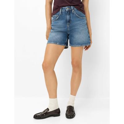 Bequeme Jeans BRAX "Style BEACH B", Damen, Gr. 42, Normalgrößen, blau, Denim/Jeans, 92% Baumwolle, 8% Elastomultiester, Jeans