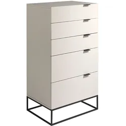 AC ANGEL CERDA Angel Cerdá  Graue Schubladenschrank mit schwarzen Stahlbeinen 7019C