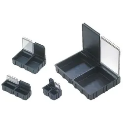 SMD-Klappbox, ESD, 37 x12 x 15mm, mittel, transparent