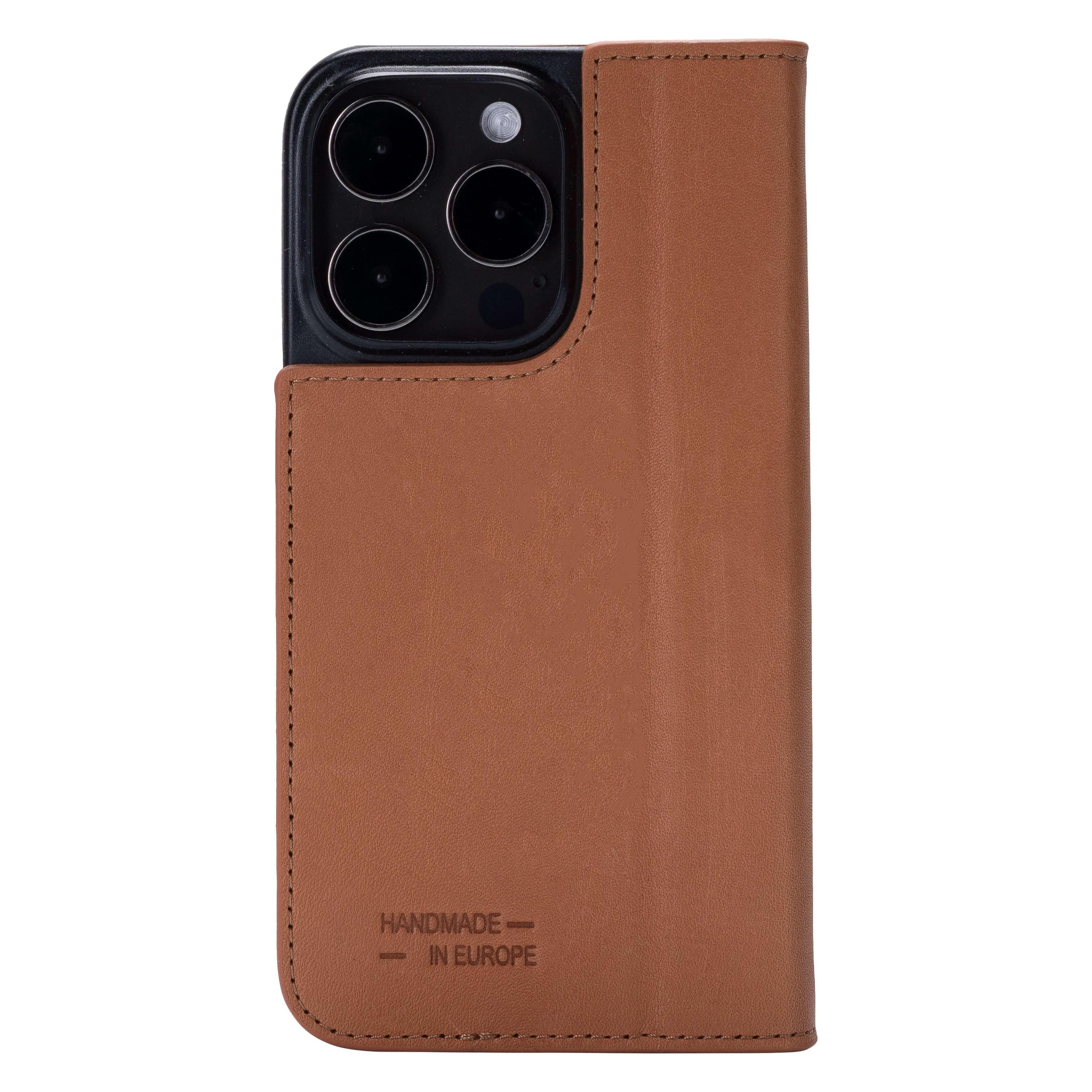 JT Berlin Echtleder BookCase Tegel (Apple iPhone 16 Pro) (11064)