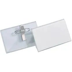 Durable, Informationsschild, Acryl-Namensschilder mit Kombiklemme