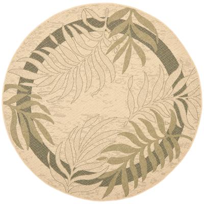 SAFAVIEH Courtyard Rhonda Botanical Indoor/ Outdoor Waterproof Patio Backyard Rug