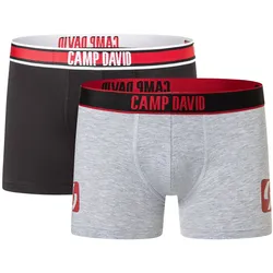2er Pack CAMP DAVID Boxershorts Herren 3116 - tomato puree mix L