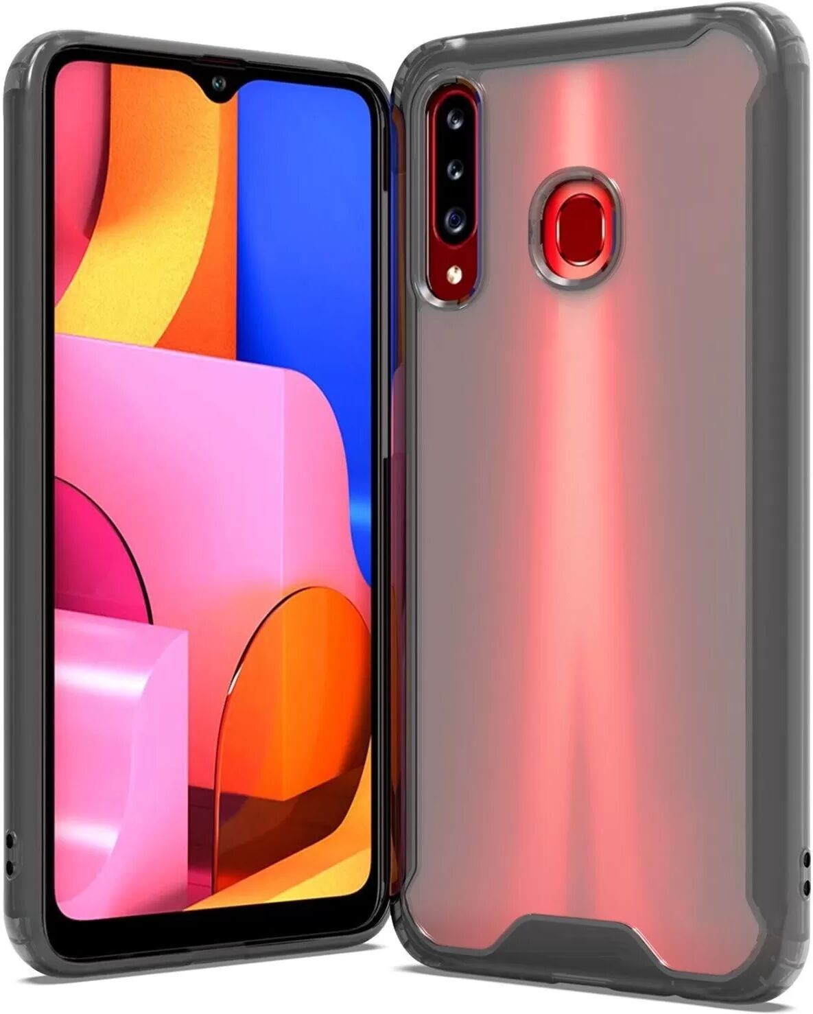 INF Coque de téléphone productive transparente compatible avec Samsung Galaxy A20S