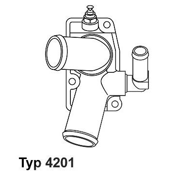 Wahler Thermostat, Kühlmittel [Hersteller-Nr. 4201.92D] für Opel, Vauxhall