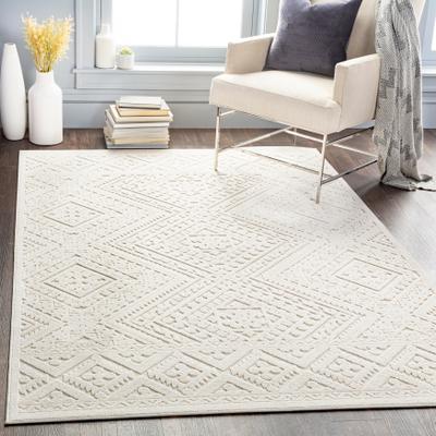 Livabliss Eugenia Cream Geometric Indoor/ Outdoor Area Rug