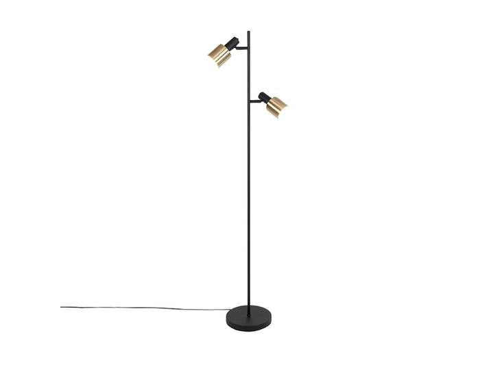 Stijn - Lampadaire - 2 Lumière - H 1560 Mm - Laiton - Moderne - Éclairage Intérieur - Salon I Chambre - Qazqa