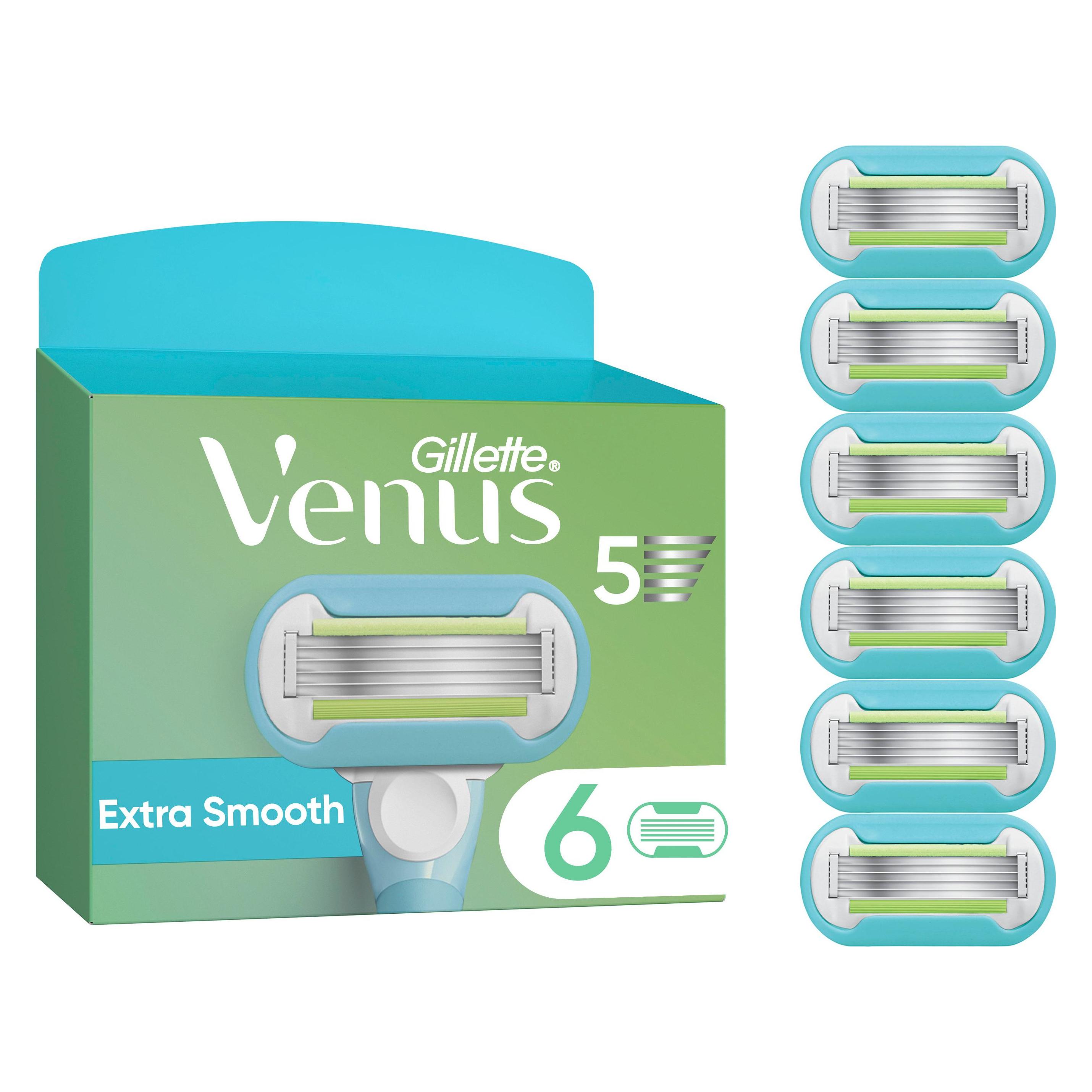 Venus Optic Venus - Gillette Venus Extra Smooth Razor Blades - Green/White - 6 pcs (6x) (1281437)