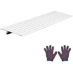VEVOR Türschwellenrampe, 196x864x26 mm, Rollstuhlrampe aus Aluminiumlegierung mit einer Tragkraft von 360 kg, Bordsteinrampe für Heimtreppen für Rollstühle Roller Gehhilfen Fahrräder Dreiräder