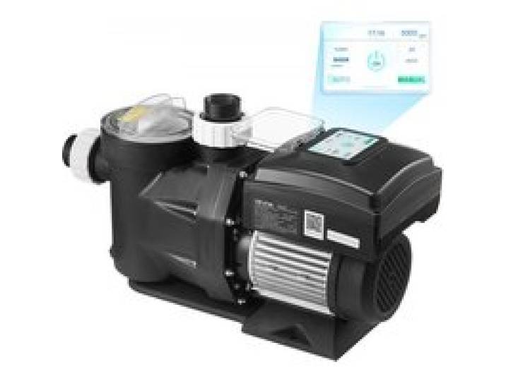 VEVOR Schwimmbadpumpe 43.000 L/h, mit Variabler Drehzahl, 2.200 W, 18 m Förderhöhe, Einbau-/Aufstellpoolpumpe mit Filterkorb, Filterpumpe Selbstansaugend, Programmierbarer Timer, für Aufstellpools