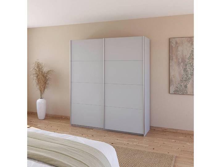 Armoire - Uni 181cm Gris/Gris soie