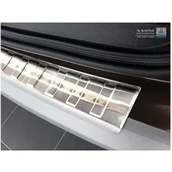 Avisa, Auto Innenraum Zubehör, RVS Achterbumperprotector compatibel met Dacia Duster II 2018-2021 & FL 2021- Ribs