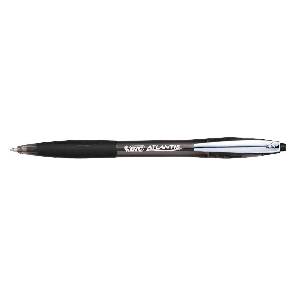 Bic 902133 Schwarz Einziehbare Clip-Biros 12 Stk. (12x) (9021332)