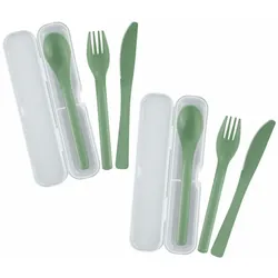 Westmark 2 Besteck-Sets, je 3-tlg., mint-grün, 535322EM