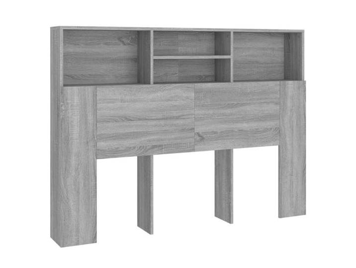 &Mode Tête de Cadre de Lit pour chambre - Armoire de tête de lit - sonoma gris - 140x19x103 5 cm Sale236867