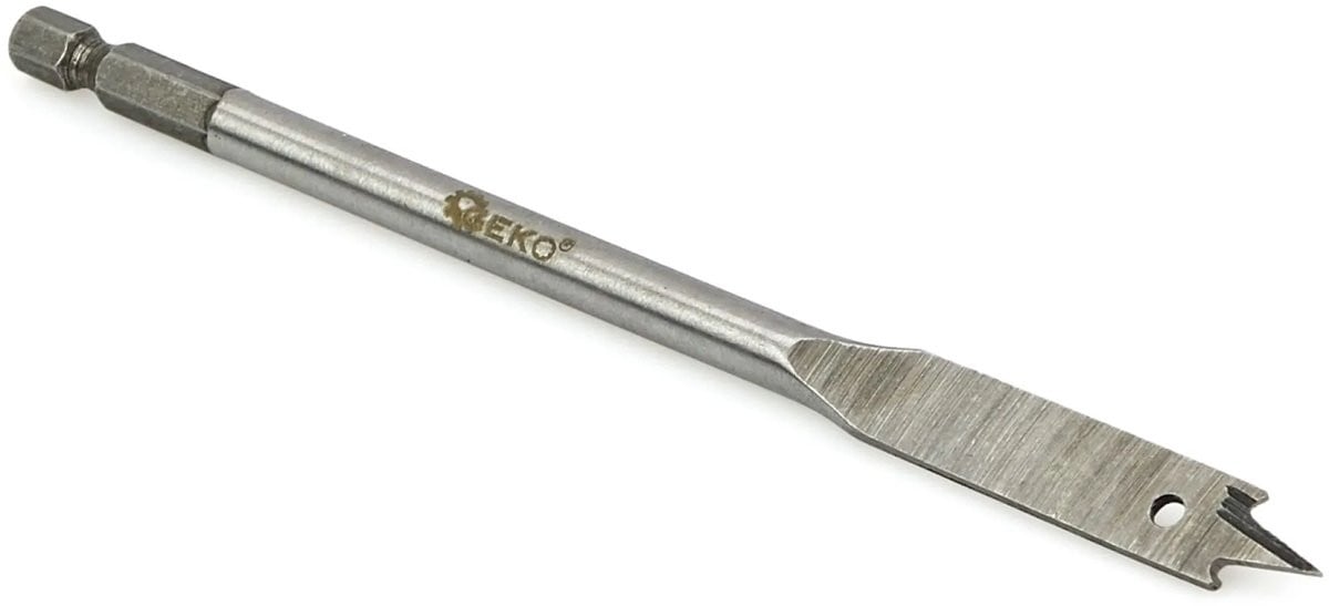 GEKO Spadeboor voor hout - 13 mm - Hex schacht - Precisiepunt - Lengte: 152 mm