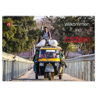 Willkommen in Indien 2027 (Wandkalender 2027 DIN A2 quer), CALVENDO Monatskalender