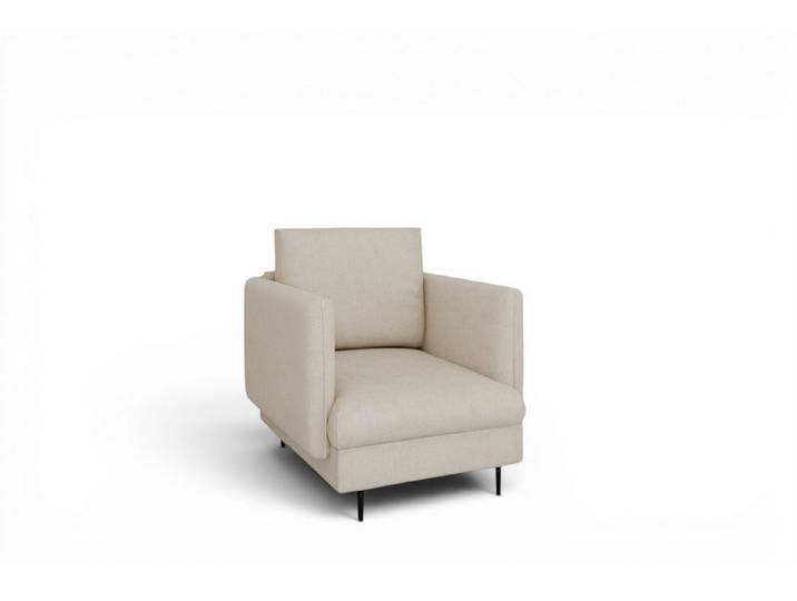 Fun Möbel Sessel Designersessel HELMER in Stoff, Rucken echt bezogen