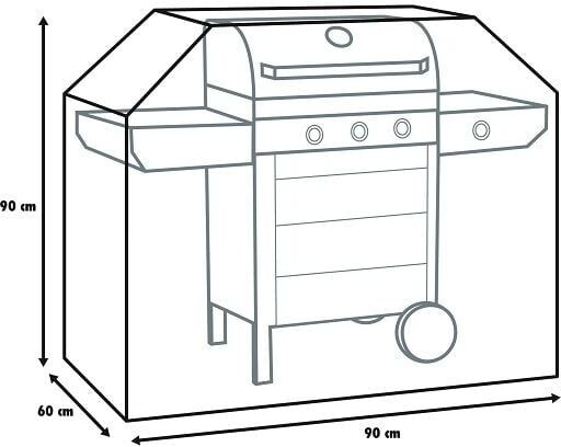 Primaster Atmungsaktive Schutzhülle für Gasgrills 90 x 60 x 90 cm