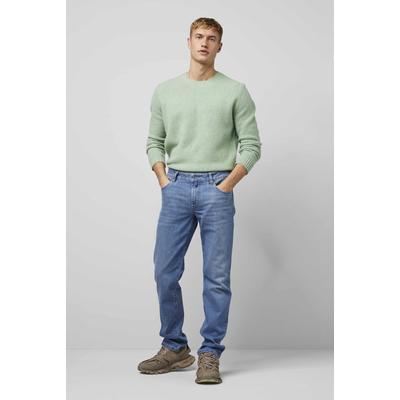 5-Pocket-Jeans MEYER "M5 Regular", Herren, Gr. 34, Länge 30, blau, 98% Baumwolle, 2% Elasthan, unifarben, Basic, regular fit lang, Jeans 5-Pocket-Jeans, M5 Regular im Five Pocket Style