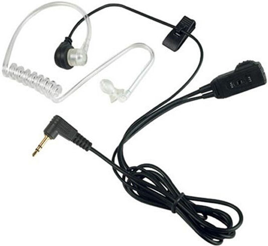 Onedirect Kit Bodyguard PTT Vox pour Motorola et Cobra Écouteur transparent Vox avec micro-cravate PTT