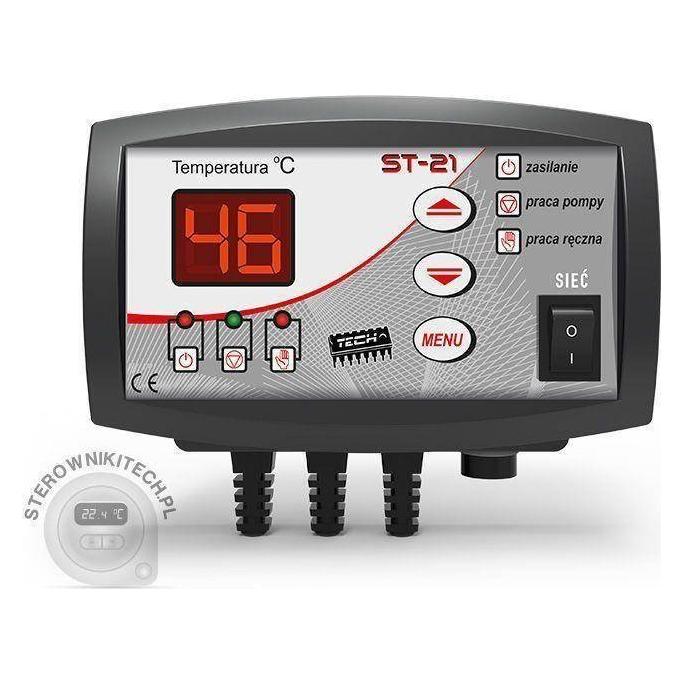 Tech Air ST-21-Controller für die Zentralheizungspumpe, Anti-Stopp, Frostschutz, die Fähigkeit, als Thermosta (ST21BK)