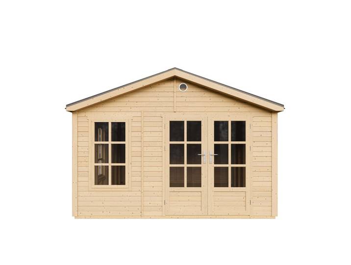 GARTENHAUS HOLZ M736A 370 x 480 cm