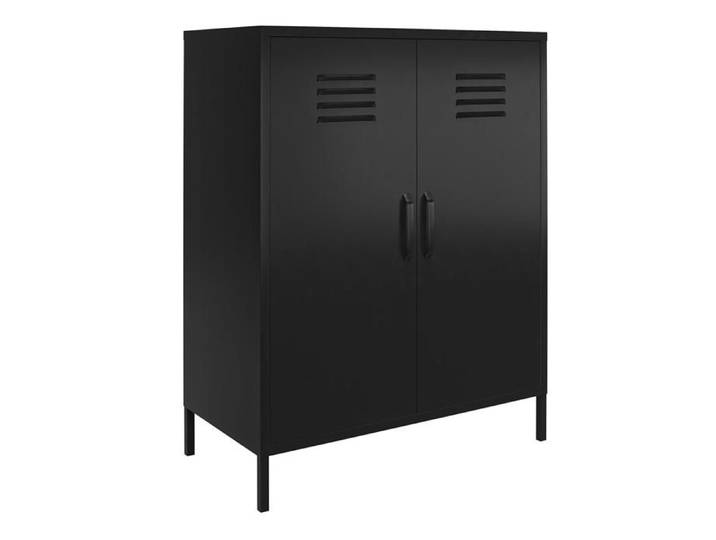 Mission District - Armoire Avec 2 Portes En Métal Noir