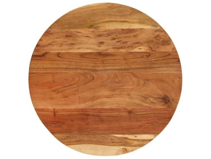 Beistelltisch aus Massivholz Akazie und Zeliiv, höhenverstellbar Verstellbar 42-62 cm, für Textur, solider Standfuß, rustikales Design
