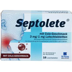 Septolete mit Cola-Geschmack 3 mg/1 mg Lut 16 ST