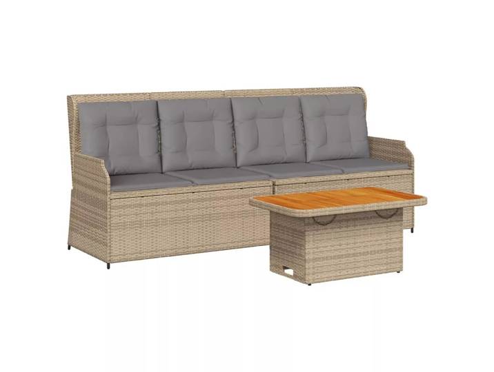 VidaXL - Garten-lounge-set poly-rattan, One Size, Beige