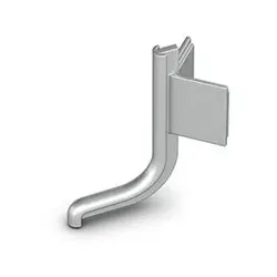 Griffmulde-Außenecke, 90°, Canis L, 9210122, Aluminium silber - silber
