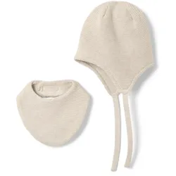 Tchibo - Baby-Strickmütze-und-Strickschal - Kinder - Gr. 49-52 - beige