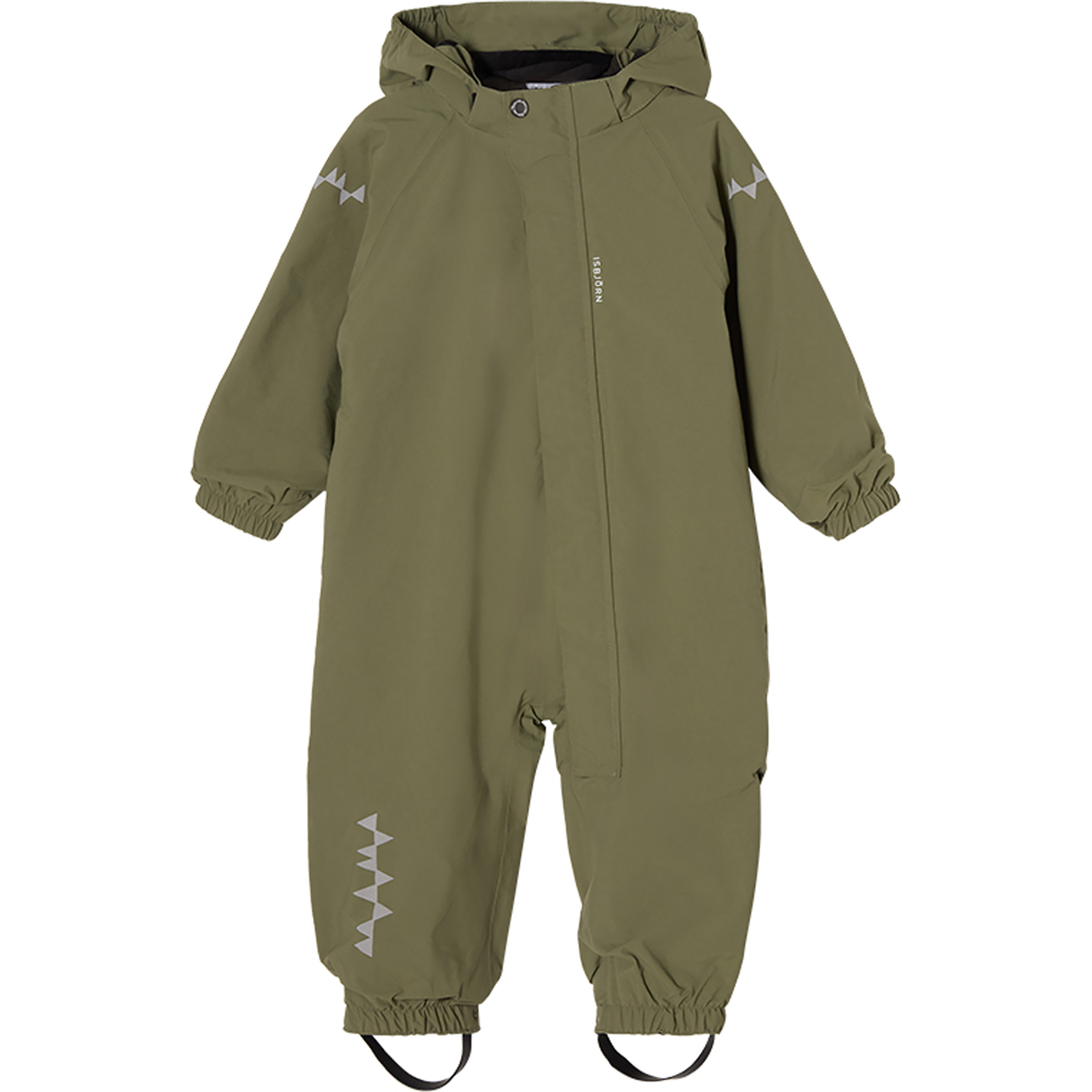 Isbjörn of Sweden Puddle Hardshell Overall Kinder Overalls oliv Größe 92 Lifestyle Wasserdicht Wasserabweisend