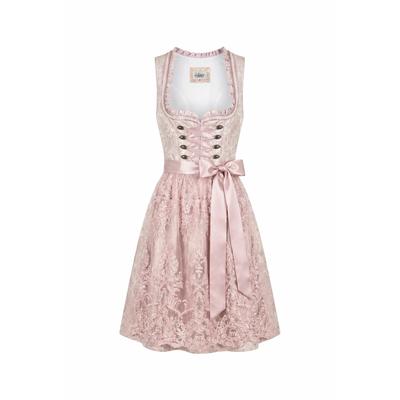 Dirndl NÜBLER "Dirndl mini Karoline", Damen, Gr. 44, EURO, beige, Obermaterial: 100% Polyester PES., Kleider