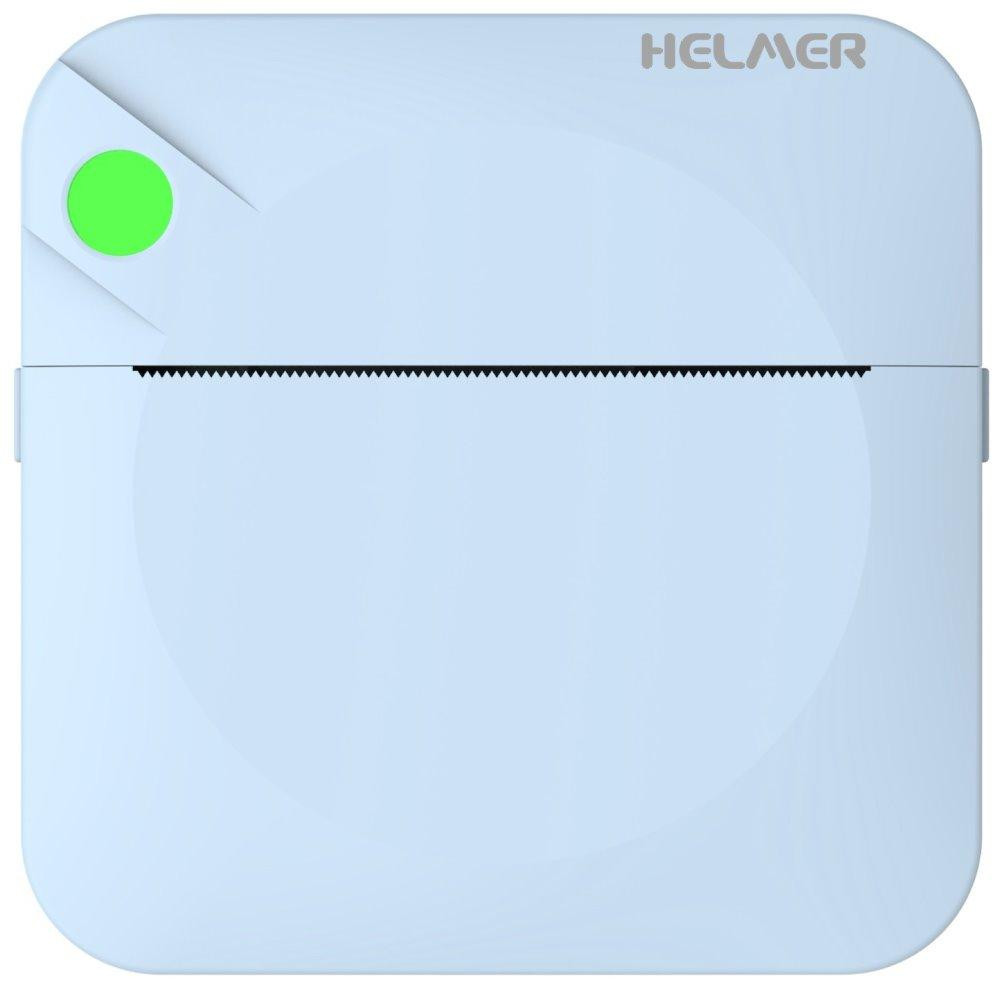 HELMER TP01 draagbare thermische miniprinter met Bluetooth en 1000 mAh batterij voor Android en iOS