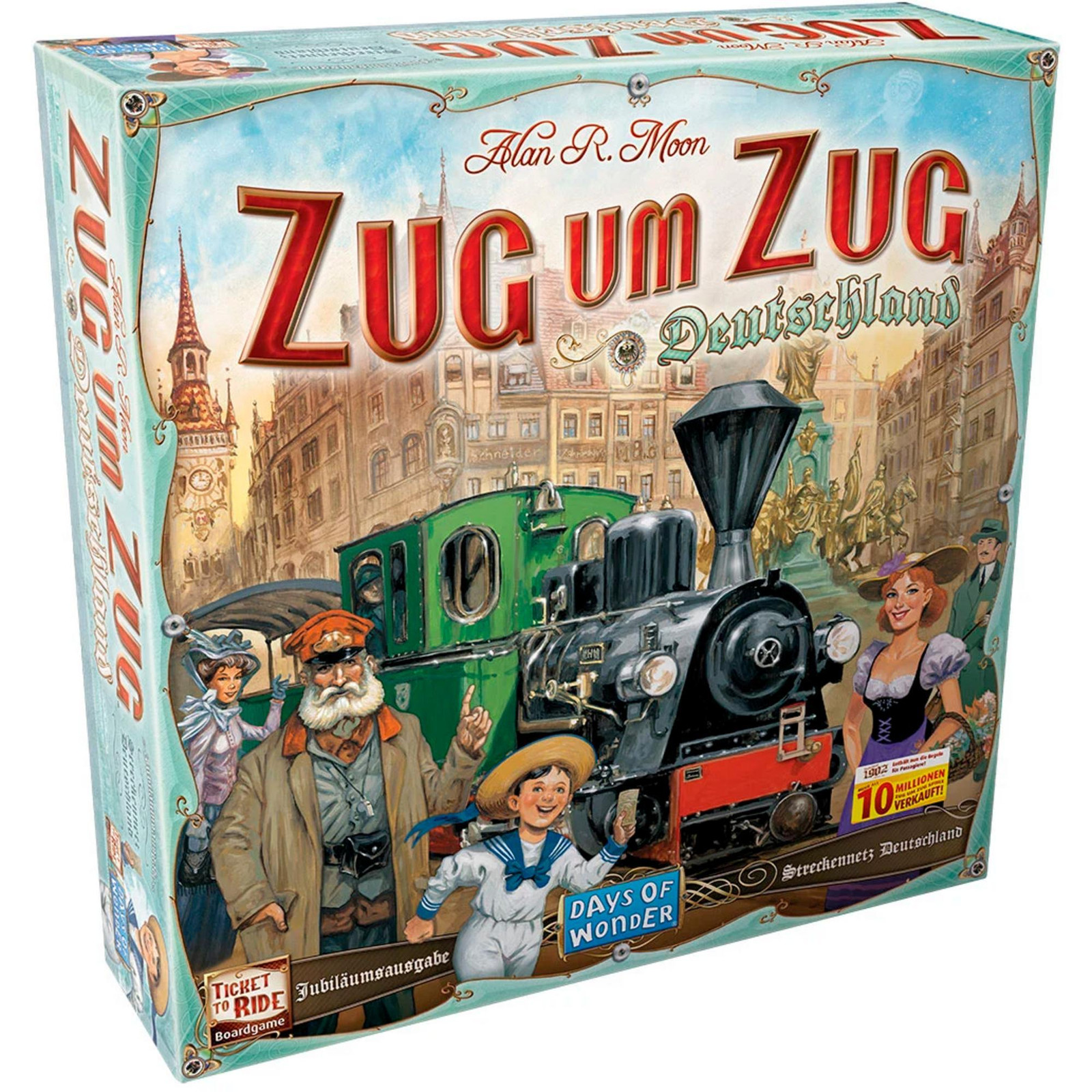 Days of Wonder Zug um Zug: Duitsland nieuwe editie 2023 inclusief uitbreiding Duitsland 1902