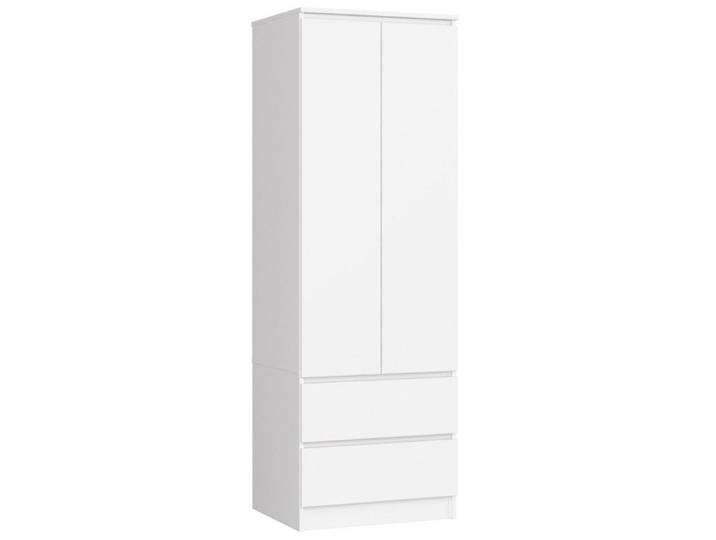 Commode STAR - 2 portes 2 tiroirs - 80x40x90 cm - Blanc