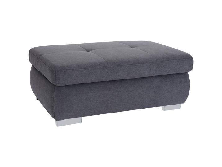 Livetastic Hocker, Grau, Metall, quadratisch, 129x47x64 cm, Made in EU, Stauraum, Wohnzimmer, Sessel, Hocker, Sitzhocker
