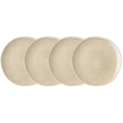 House Nordic Viola Lunchteller 4er Set, Beige Ø 21 cm