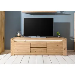 TV-Board Wildeiche 173x40x53 beige geölt KENT #210