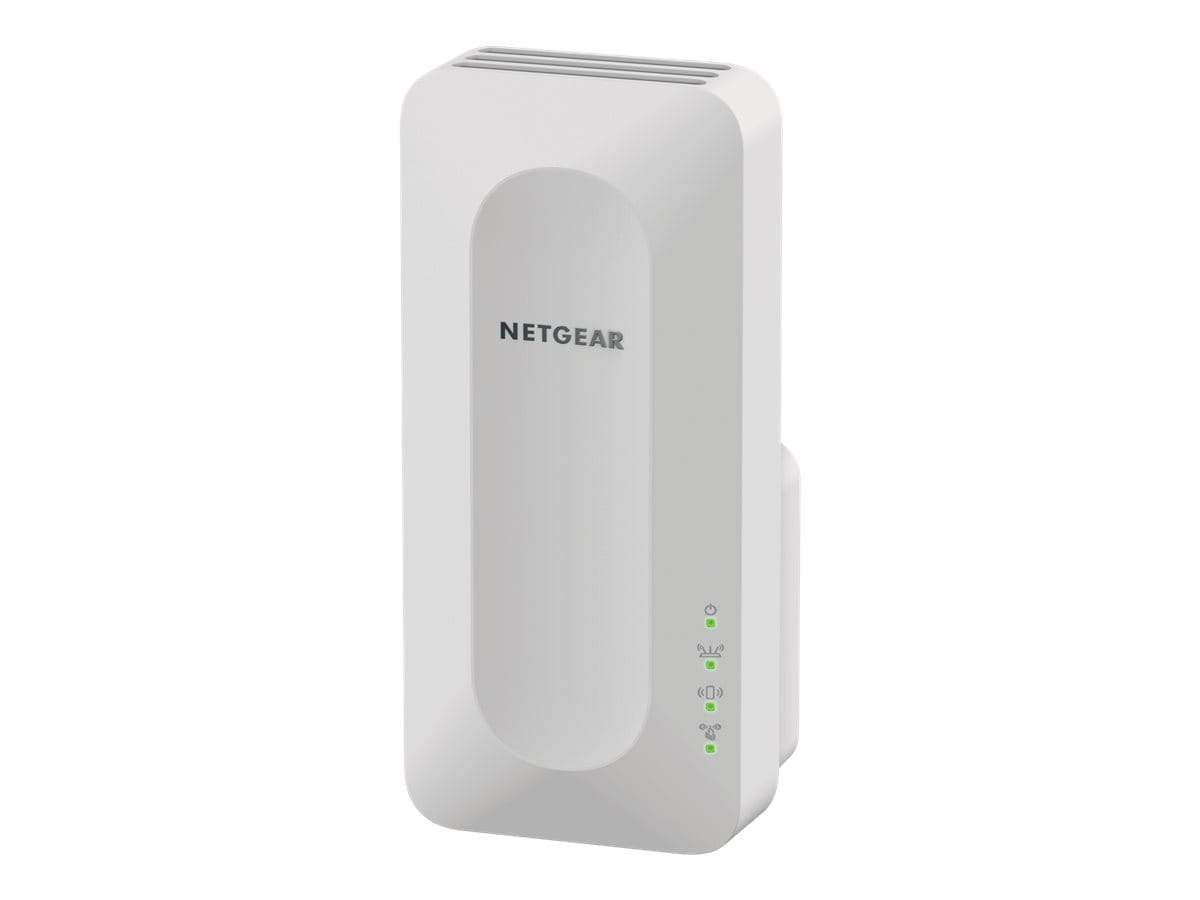 Netgear EAX15 WiFi 6 WLAN Mesh Repeater AX1800 (WLAN Verstärker bis zu 100 m² & 20 Geräte, Dual-Band WiFi Geschwindigkeit bis 1800 MBit/s, 100% abwärtskompatibel, Smart Roaming)