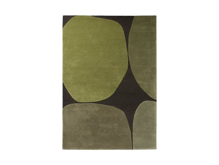 Designer Teppich „Decor Plateau“ - handgetuftet, aus 100% reiner Schurwolle Moos 140 x 200 cm BRINK & CAMPMAN