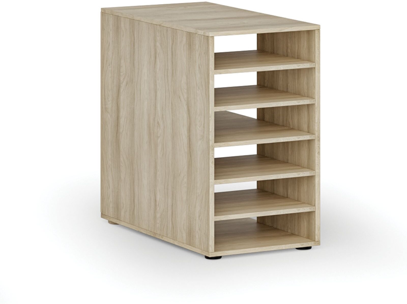 B2B Partner Beistell-Regalschrank für Werkbank PRIMO WOOD, rechts, Eiche natur