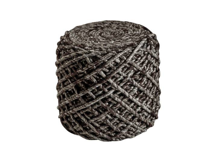 Novel Pouf, Cappuccino, Textil, Abstraktes, Füllung: recyceltes Polystyrol (Eps), 40 cm, formstabil, Indoor, Poufs