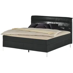 Boxspringbett   ¦ schwarz ¦ Maße (cm): B: 168 H: 122