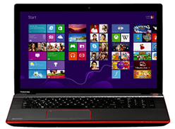 Toshiba X70-A-12N Qosmio, Notebook, Schwarz, Rot, Klappgehäuse, 2.4 GHz, Intel Core i7, i7-4700MQ